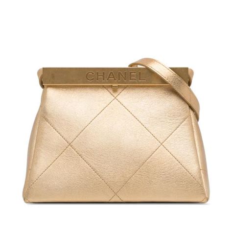 chanel mini calfskin|chanel calfskin kiss lock bag.